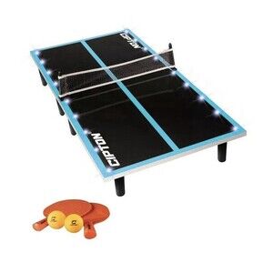 Cipton Sports Mini LED Ping Pong Tabletop Set Net Balls Paddles Table incl. NEW